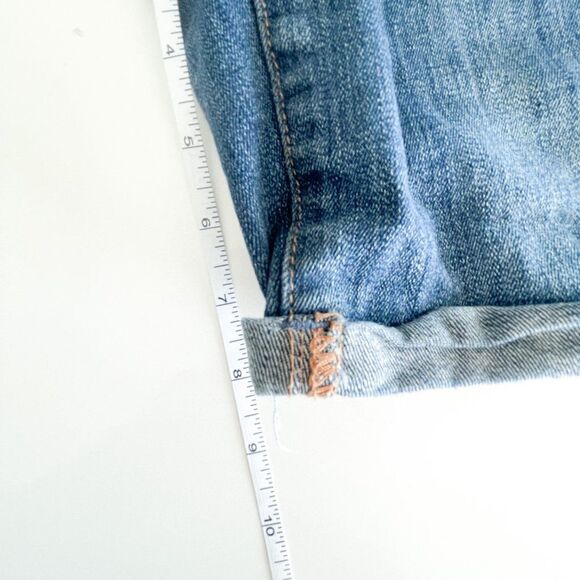 Garage grg denim Slim Shorts Blue Women's 7 Distressed Destroyed Stretchy - Picture 7 of 8